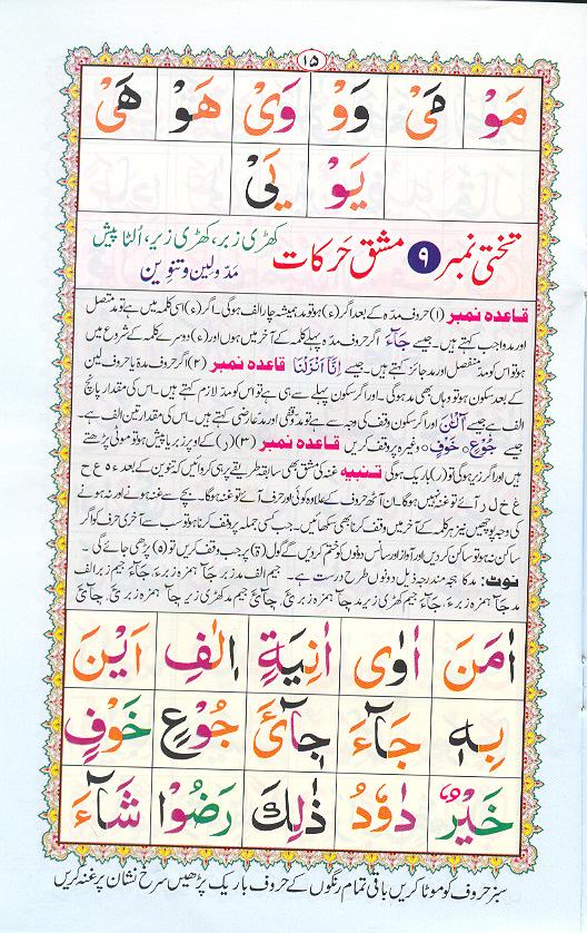 Noorani Qaidah Page Number 15