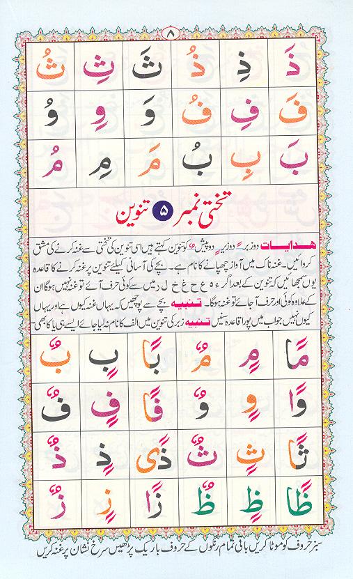 Noorani Qaidah Page Number 8